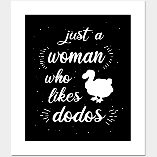 Frauen Dodo Liebhaber Ausgestorben Design Posters and Art